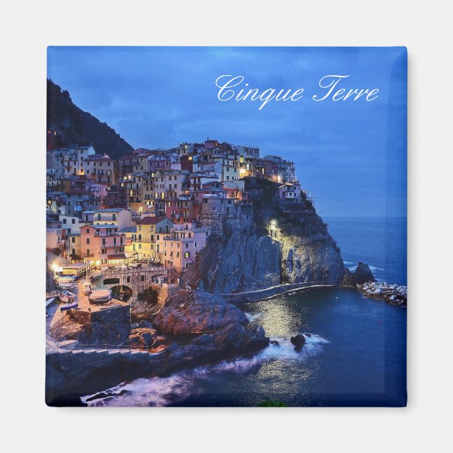Aimant Carte postale Cinque Terre Italie (Devant)