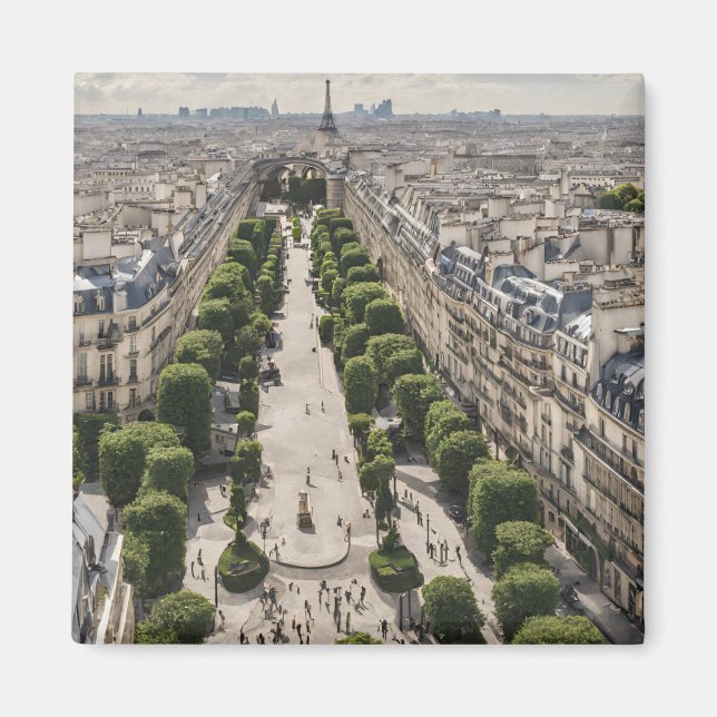 Aimant Carte postale de Paris (Devant)