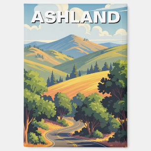 Aimant Carte postale de voyage d'Ashland Oregon