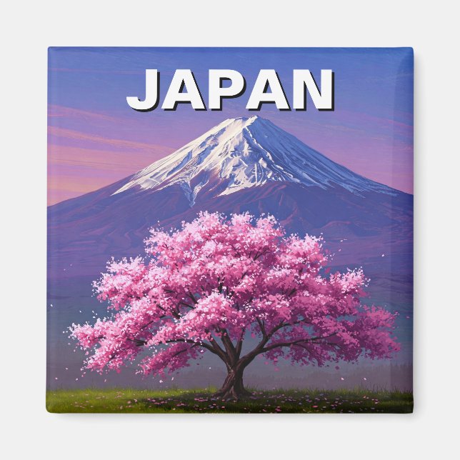 Aimant Carte postale du Mont Fuji Fujisan (Devant)