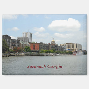 Aimant Carte postale Savannah Georgia