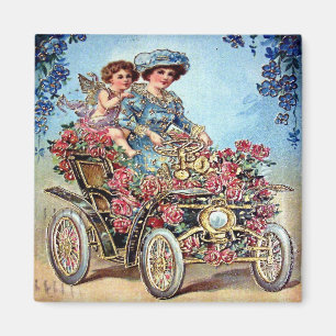 Aimant Carte postale vintage de Valentine