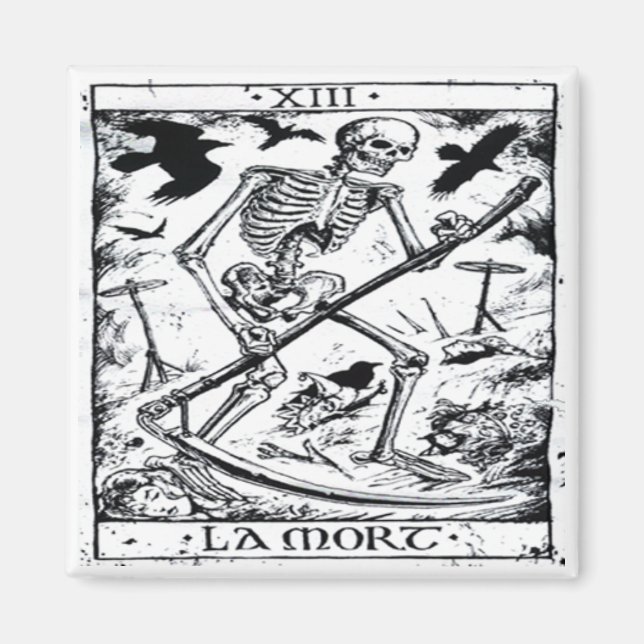 Aimant Carte Tarot La Mort (Devant)