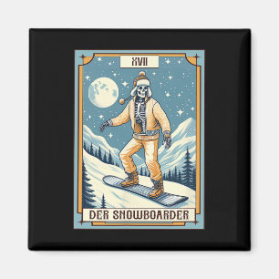 Aimant Carte Tarot Snowboard Der Snowboarder Snowboard Lo