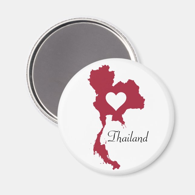 Aimant Carte Thaïlande (Recto/Verso)