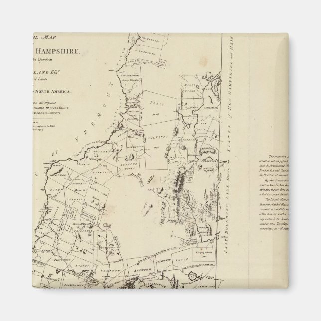 Aimant Carte topographique (Devant)