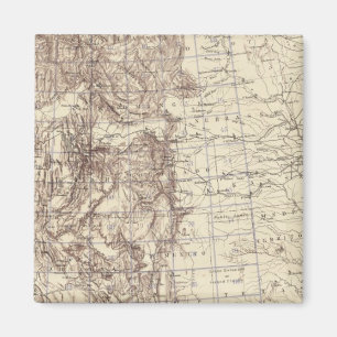 Aimant Carte topographique du Mississippi