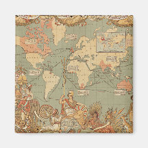 Carte Vintage victorienne de l'Empire britannique