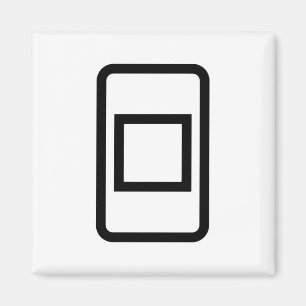 Aimant Carte Zener   Carré creux