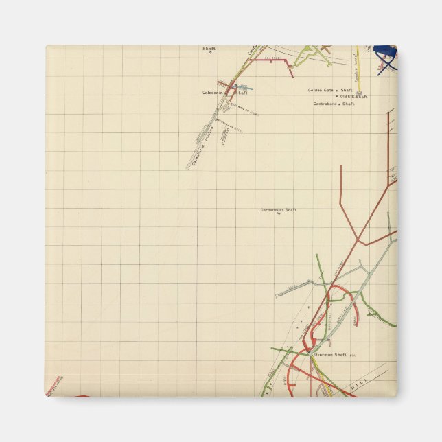 Aimant Cartes de la mine Comstock Numéro VII (Devant)