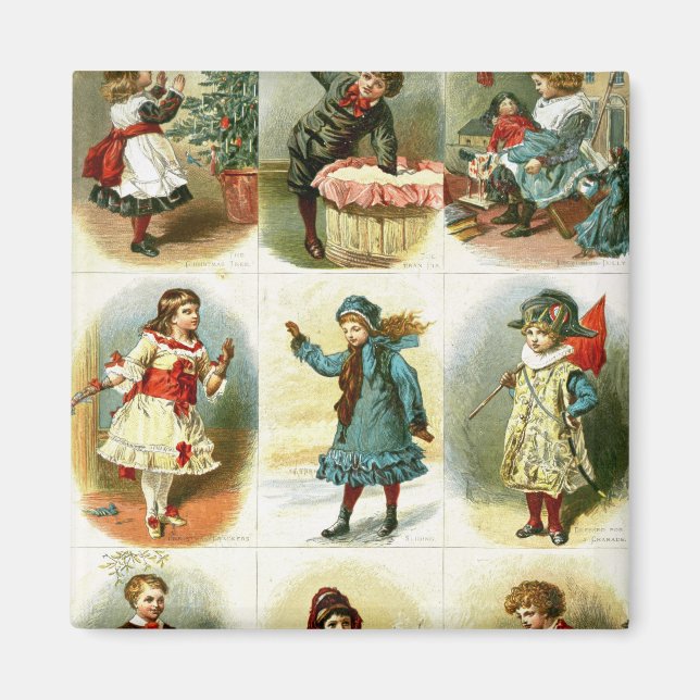 Aimant Cartes de Noël (Devant)