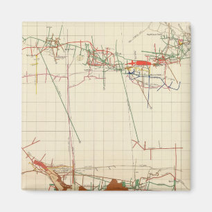 Aimant Cartes des mines de Comstock numéro III