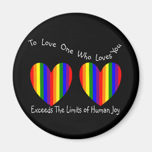 Aimant Cartes et cadeaux de Saint-Valentin gays/lesbienne