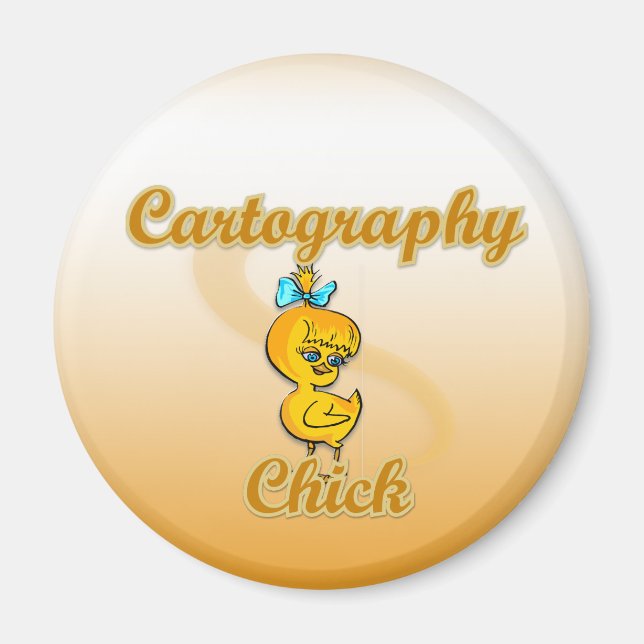Aimant Cartographie Chick (Devant)