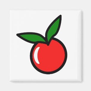 Aimant Carton de cuisine amusant Fruit rouge cerise de po