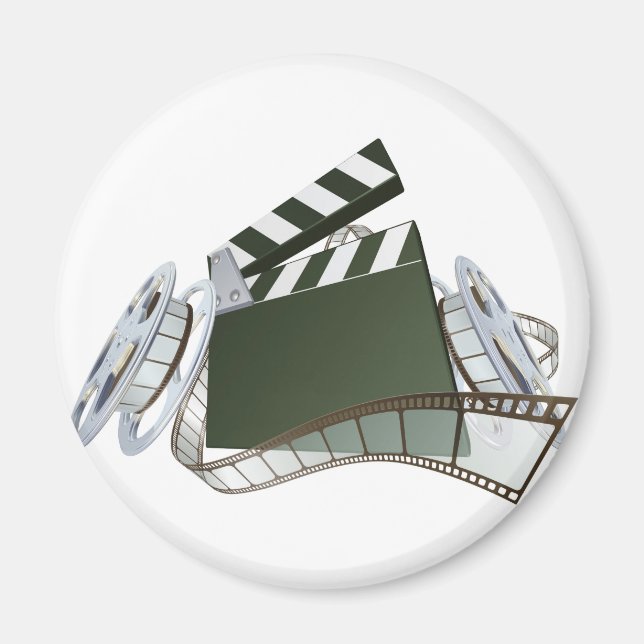 Aimant Carton de film et bobines de film (Devant)