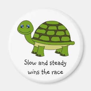 Aimant Carton de la Tortue mignonne