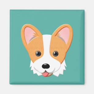 Aimant Cartoon Corgi