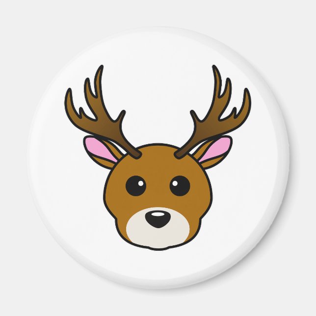 Aimant Cartoon Deer (Devant)