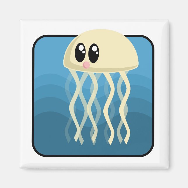Aimant Cartoon Jellyfish (Devant)