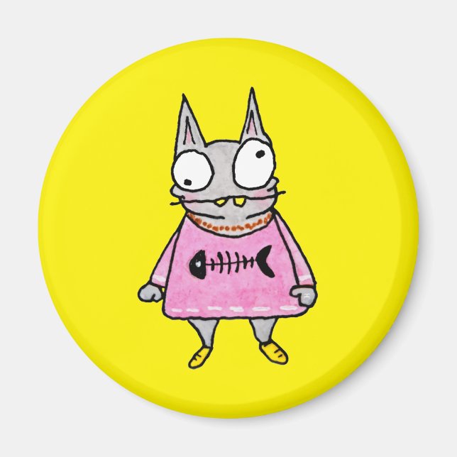 Aimant Cartoon Kitten (Devant)