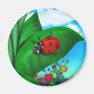 Aimant Cartoon Lady Bug