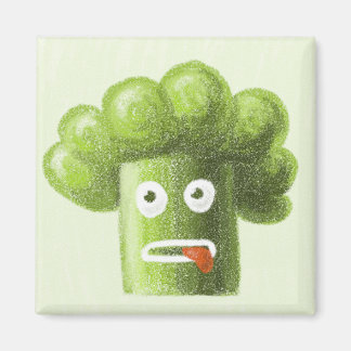 Aimant Cartoon Le Brocoli est une nourriture saine