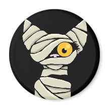 Cartoon Mummy Chat Halloween Nouveauté