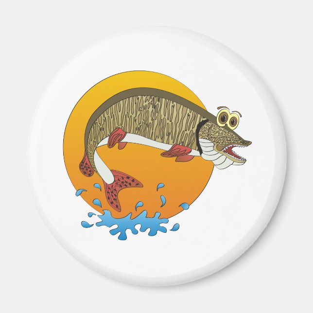Aimant Cartoon Muskie (Devant)