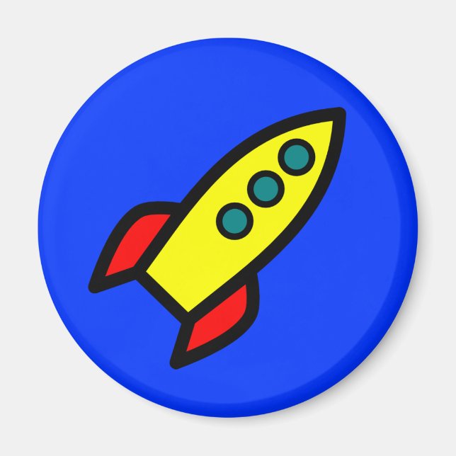 Aimant Cartoon Rocket Ship (Devant)
