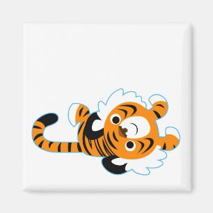 Aimant Cartoon Tiger Facile