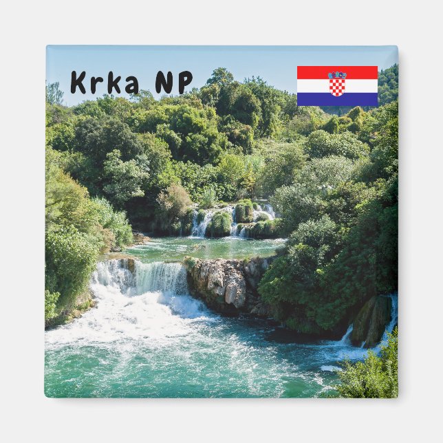 Aimant Cascade dans le Parc national de Krka - Dalmatie,  (Devant)