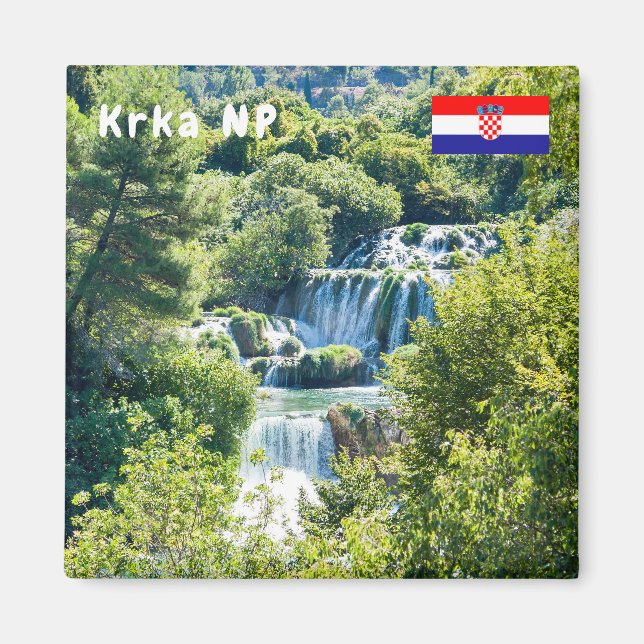 Aimant Cascade dans le Parc national de Krka - Dalmatie,  (Devant)