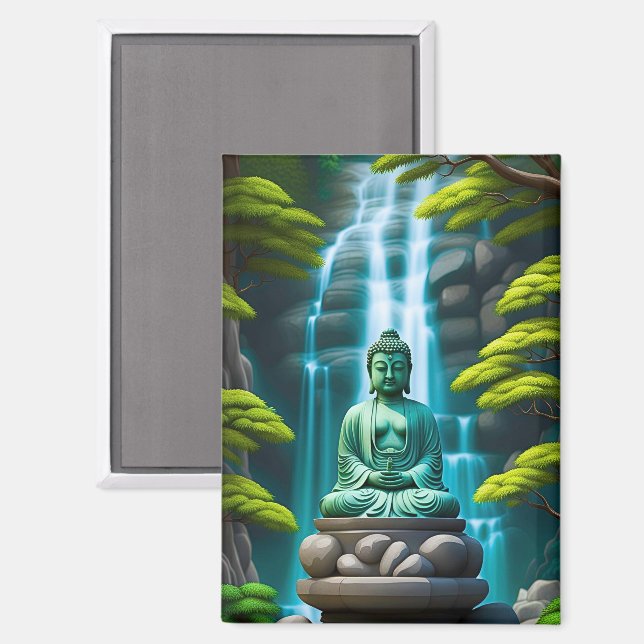 Aimant Cascade de Bouddha (Recto/Verso)