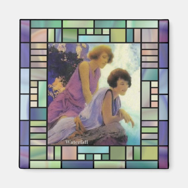 Aimant "Cascade", par Maxfield Parrish (Devant)
