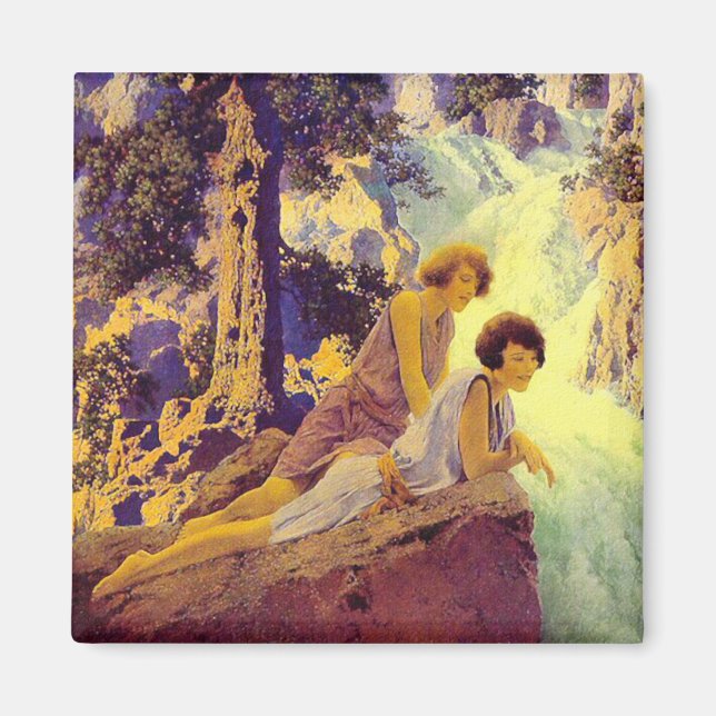 Aimant Cascade - par Maxfield Parrish (Devant)