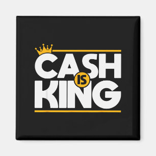 Aimant Cash Is King Flux de Trésorerie Entrepreneur Cadea