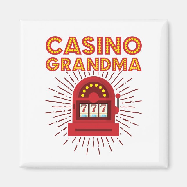 Aimant Casino Grand-mère Machine à fente Jeu Grand-mère (Devant)
