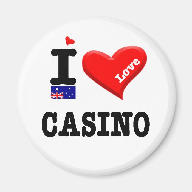 Aimant CASINO - I Love (Devant)
