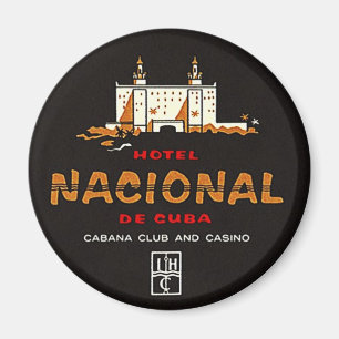 Aimant Casino vintage de club de Nacional De Cuba d'hôte