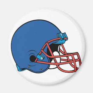 Aimant Casque bleu et rouge
