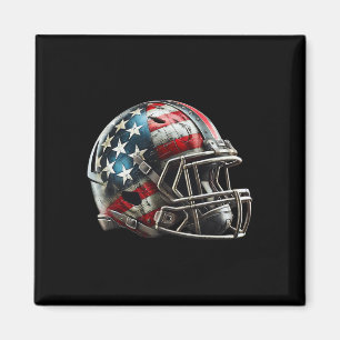 Aimant Casque de football américain Patriotique US Drapea
