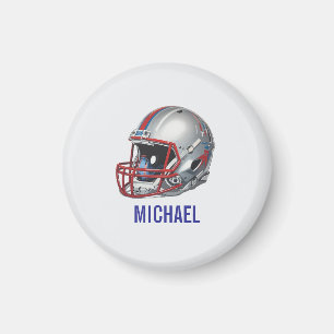 Aimant Casque de football de motivation inspirante nom