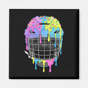 Aimant Casque de hockey crème glacée qui coule pour garço