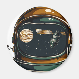Aimant casque d'espace
