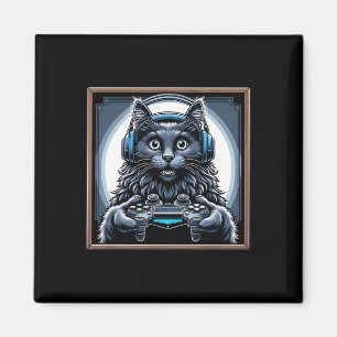 Aimant Casque Jeux Vidéo Nebelung Chat Gaming