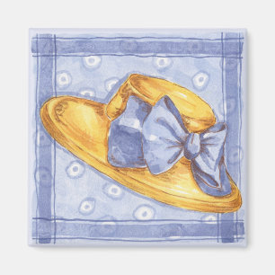 Aimant Casquette bleu