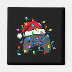 Aimant Casquette de contrôleur de jeu vidéo de Noël Santa