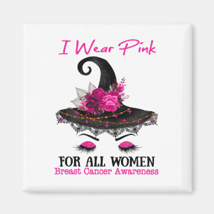 Aimant Casquette De Sorcière Je Porte Le Rose Pour Toutes