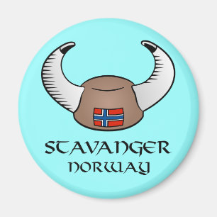 Aimant Casquette de Stavanger Norvège Viking